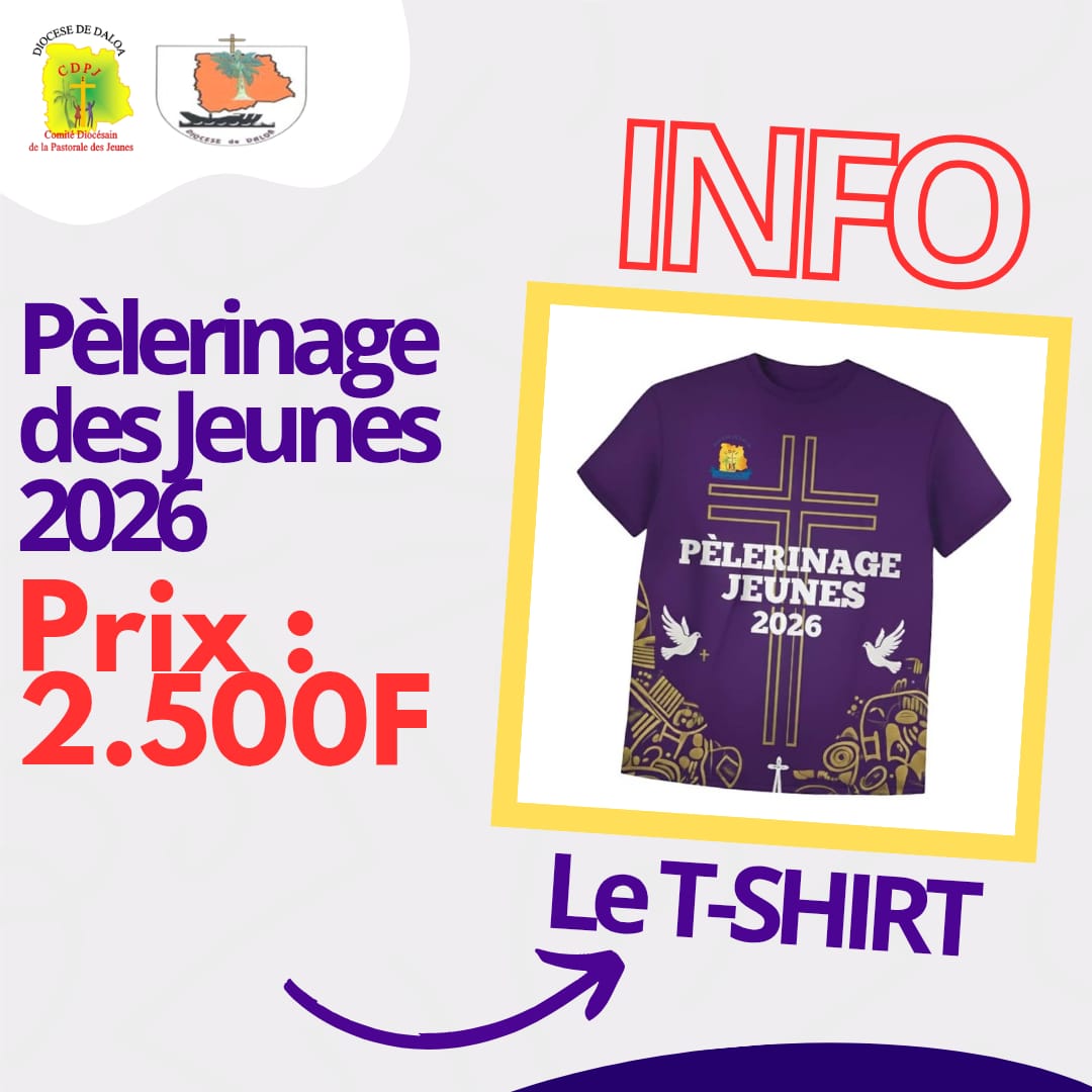 T-shirt officiel du pèlerinage 2026